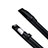 Funda de Cuero Elastico del Pluma Desmontable P03 para Apple Pencil Apple iPad Pro 12.9 (2017) Negro