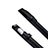 Funda de Cuero Elastico del Pluma Desmontable P03 para Apple Pencil Apple New iPad 9.7 (2017) Negro