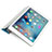 Funda de Cuero Mate con Soporte para Apple iPad Pro 9.7 Azul Cielo