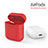 Funda de Silicona con Mosqueton Enchufe para AirPods Carcasa de Carga A03 Rojo