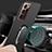 Funda Dura Plastico Rigida Carcasa Mate con Magnetico Anillo de dedo Soporte P01 para Samsung Galaxy Note 20 Ultra 5G
