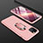 Funda Dura Plastico Rigida Carcasa Mate Frontal y Trasera 360 Grados con Anillo de dedo Soporte R01 para Apple iPhone 11 Pro Max