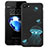 Funda Dura Plastico Rigida Fluorescencia para Apple iPhone 8 Negro