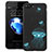 Funda Dura Plastico Rigida Fluorescencia para Apple iPhone 8 Plus Negro