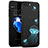 Funda Dura Plastico Rigida Fluorescencia para Apple iPhone 8 Plus Negro