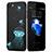 Funda Dura Plastico Rigida Fluorescencia para Apple iPhone SE (2020) Negro