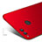 Funda Dura Plastico Rigida Mate con Anillo de dedo Soporte A01 para Huawei Honor 7X Rojo