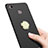 Funda Dura Plastico Rigida Mate con Anillo de dedo Soporte A02 para Xiaomi Redmi 3 High Edition Negro