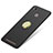 Funda Dura Plastico Rigida Mate con Anillo de dedo Soporte A02 para Xiaomi Redmi 3 High Edition Negro