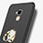 Funda Dura Plastico Rigida Mate con Anillo de dedo Soporte A04 para Huawei GR5 Mini Negro