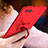 Funda Dura Plastico Rigida Mate con Anillo de dedo Soporte A04 para Huawei Honor V10 Rojo