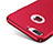 Funda Dura Plastico Rigida Mate con Anillo de dedo Soporte F01 para Apple iPhone 8 Plus Rojo