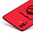Funda Dura Plastico Rigida Mate con Anillo de dedo Soporte para Huawei P20 Rojo