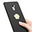 Funda Dura Plastico Rigida Mate con Anillo de dedo Soporte para Xiaomi Redmi 4 Standard Edition Negro
