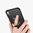Funda Dura Plastico Rigida Mate con Anillo de dedo Soporte T01 para Apple iPhone Xs Max Negro