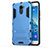 Funda Dura Plastico Rigida Mate con Soporte para Huawei Enjoy 7 Plus Azul