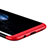 Funda Dura Plastico Rigida Mate Frontal y Trasera 360 Grados con Magnetico Anillo de dedo Soporte para Samsung Galaxy S8 Plus Rojo y Negro