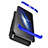 Funda Dura Plastico Rigida Mate Frontal y Trasera 360 Grados para Huawei Honor 10 Lite Azul y Negro