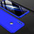Funda Dura Plastico Rigida Mate Frontal y Trasera 360 Grados Q01 para Huawei Nova Lite 3 Azul