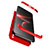 Funda Dura Plastico Rigida Mate Frontal y Trasera 360 Grados Q01 para Huawei Nova Lite 3 Rojo