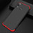 Funda Dura Plastico Rigida Mate Frontal y Trasera 360 Grados Q01 para Huawei Y9 (2019) Rojo y Negro