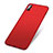 Funda Dura Plastico Rigida Mate W01 para Apple iPhone Xs Max Rojo