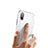 Funda Dura Plastico y Silicona Perforada para Apple iPhone Xs Max Blanco