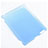 Funda Dura Ultrafina Transparente Mate para Apple iPad 3 Azul Cielo