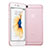 Funda Dura Ultrafina Transparente Mate para Apple iPhone 6 Rosa