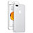 Funda Dura Ultrafina Transparente Mate W01 para Apple iPhone 7 Plus Blanco