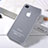 Funda Gel Ultrafina Transparente Mate para Apple iPhone 4S Blanco