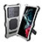 Funda Impermeable Bumper Silicona y Plastico Waterproof Carcasa 360 Grados con Soporte para Samsung Galaxy S21 Ultra 5G