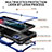 Funda Impermeable Bumper Silicona y Plastico Waterproof Carcasa 360 Grados con Soporte para Samsung Galaxy S21 Ultra 5G