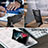 Funda Impermeable Bumper Silicona y Plastico Waterproof Carcasa 360 Grados con Soporte para Samsung Galaxy S21 Ultra 5G