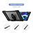Funda Impermeable Bumper Silicona y Plastico Waterproof Carcasa 360 Grados para Apple iPad Air 5 10.9 (2022) Negro
