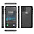 Funda Impermeable Bumper Silicona y Plastico Waterproof Carcasa 360 Grados para Apple iPhone 11 Negro