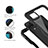 Funda Impermeable Bumper Silicona y Plastico Waterproof Carcasa 360 Grados para Samsung Galaxy A12 Nacho Negro