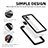 Funda Impermeable Bumper Silicona y Plastico Waterproof Carcasa 360 Grados para Samsung Galaxy A51 4G Negro