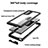 Funda Impermeable Bumper Silicona y Plastico Waterproof Carcasa 360 Grados W01 para Samsung Galaxy Note 20 5G Negro