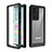 Funda Impermeable Bumper Silicona y Plastico Waterproof Carcasa 360 Grados W01 para Samsung Galaxy Note 20 Ultra 5G Negro