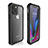 Funda Impermeable Bumper Silicona y Plastico Waterproof Carcasa 360 Grados W02 para Apple iPhone 11 Pro Max Negro