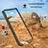 Funda Impermeable Bumper Silicona y Plastico Waterproof Carcasa 360 Grados W02 para Samsung Galaxy S20 5G Negro