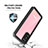 Funda Impermeable Bumper Silicona y Plastico Waterproof Carcasa 360 Grados W02 para Samsung Galaxy S20 5G Negro