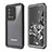 Funda Impermeable Bumper Silicona y Plastico Waterproof Carcasa 360 Grados W02 para Samsung Galaxy S20 Ultra 5G Negro