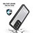 Funda Impermeable Bumper Silicona y Plastico Waterproof Carcasa 360 Grados W02 para Samsung Galaxy S20 Ultra 5G Negro