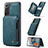 Funda Lujo Cuero Carcasa C01S para Samsung Galaxy S21 5G