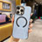 Funda Lujo Cuero Carcasa con Mag-Safe Magnetic QC2 para Apple iPhone 14 Pro