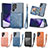 Funda Lujo Cuero Carcasa S02D para Samsung Galaxy S21 Ultra 5G