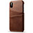 Funda Lujo Cuero Carcasa S06 para Apple iPhone Xs