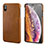 Funda Lujo Cuero Carcasa S12 para Apple iPhone Xs